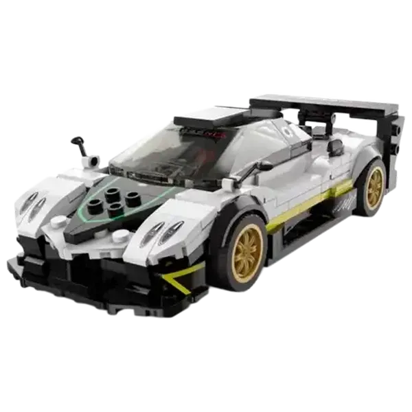 RASTAR BRICKS White 1:28 Pagani Zonda Free Wheel Car