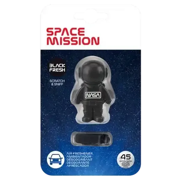 Space Mission NASA Black Fresh Air Freshener