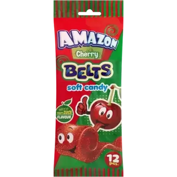 Amazon Cherry Soft Candy Belts 12 Pack