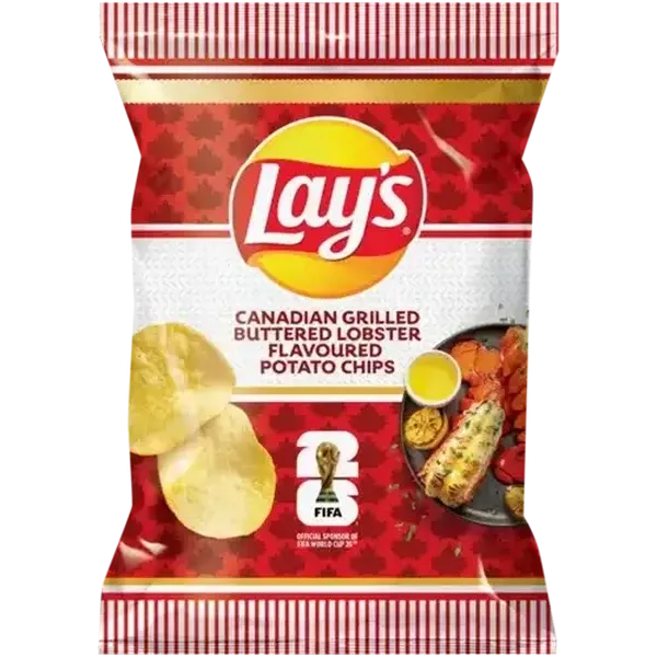 Lay's Canadian Grilled Buttered Lobster Flavoured Potato Chips 36g