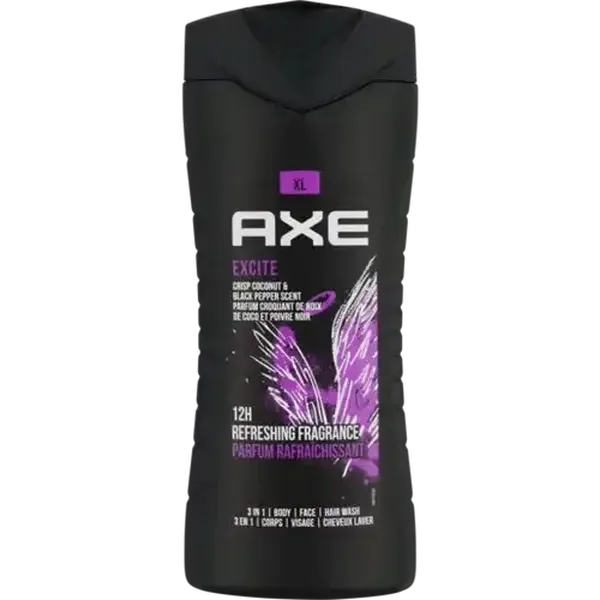 AXE Excite 3-in-1 Wash 400ml