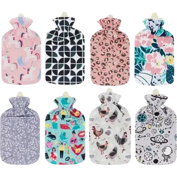 Print Fleece Hot Water Bottle 2L (Design May Vary)