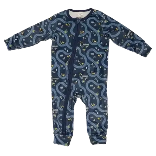 Jolly Tots Boys Velour Sleepsuit 6 - 12 Months