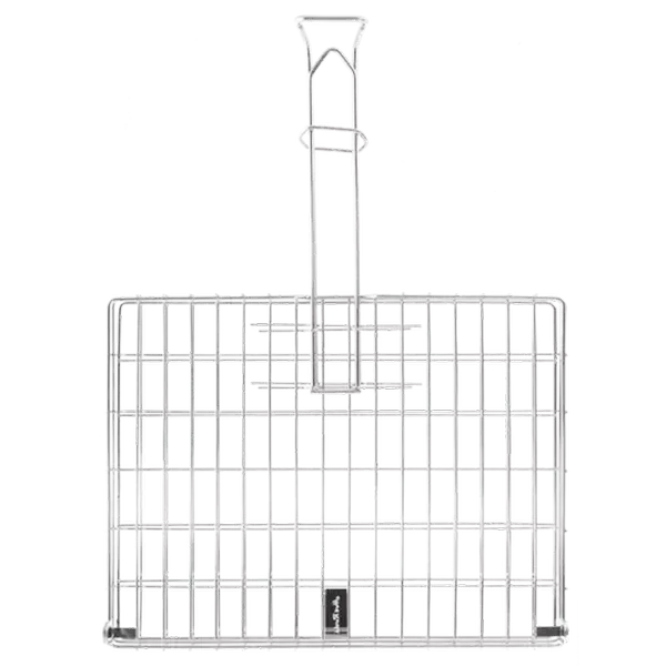 HotRods Silver Hands-Free Stainless Steel Braai Grid 440mm x 330mm