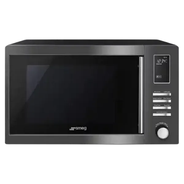 Smeg Black Microwave Oven with Grill 25L