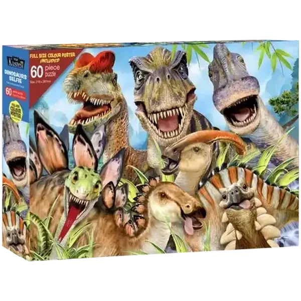 Dinosaurs Selfie Puzzle 60 Pieces