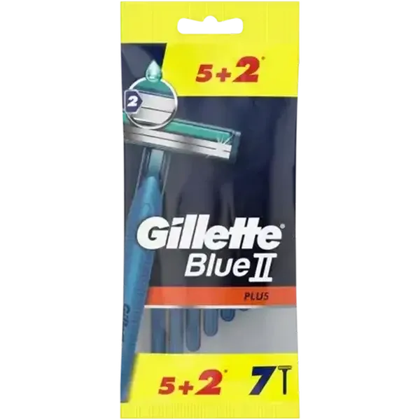 Gillette Blue II Plus Disposable Razors 7 Pack