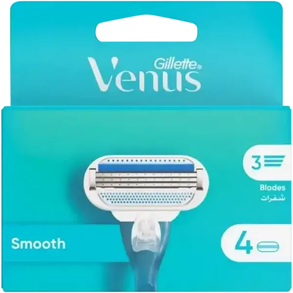 Gillette Venus Smooth Razor Blade Refill Cartridges 4 Pack