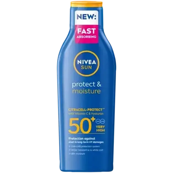 NIVEA SUN SPF 50+ Protect & Moisture Sun Lotion 200ml