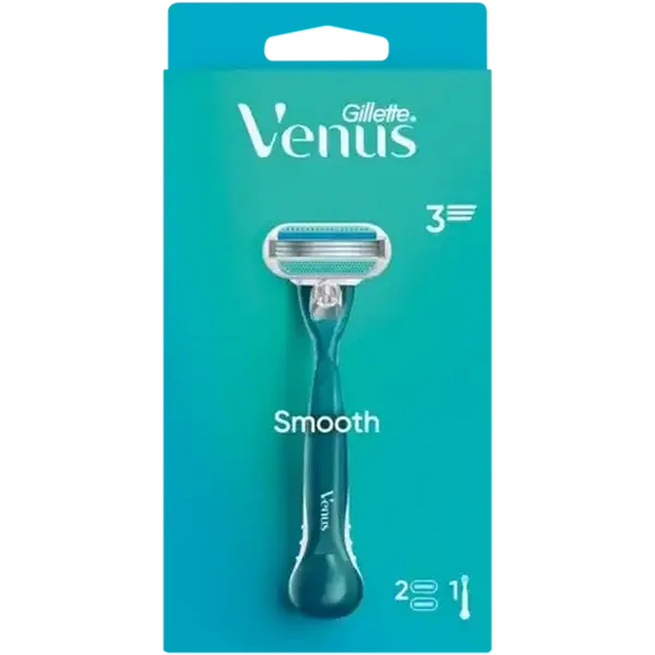 Gillette Venus Blue Smooth Razor with Cartridges