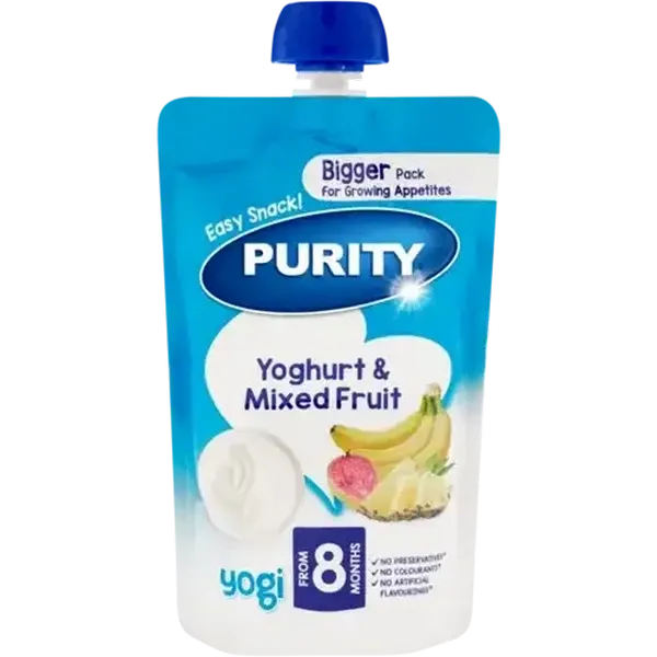 PURITY From 8 Months Yoghurt & Mixed Fruit Yogi 150ml