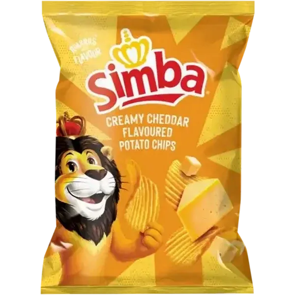 Simba Creamy Cheddar Flavoured Potato Chips 120g