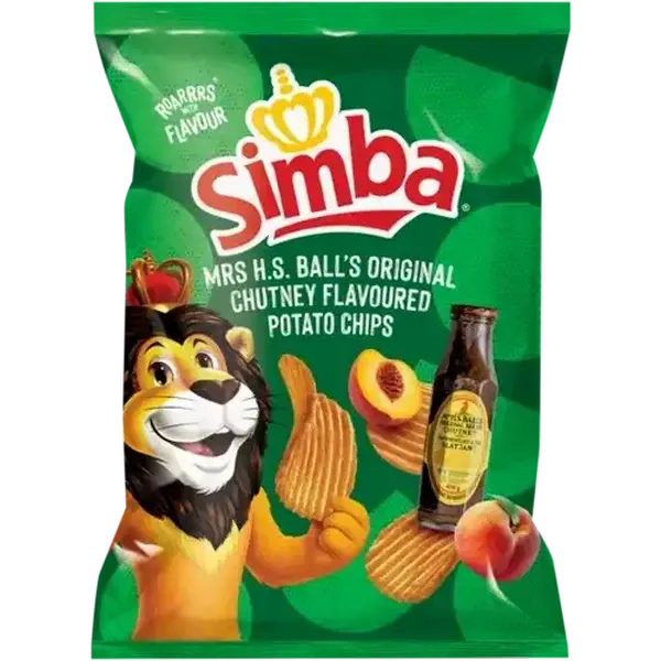 Simba Mrs H.S. Ball's Chutney Flavoured Potato Chips 120g