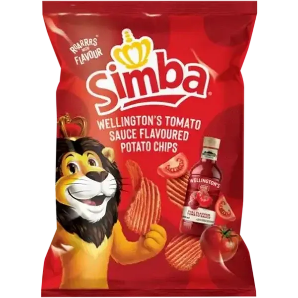 Simba Wellington's Tomato Sauce Flavoured Potato Chips 120g