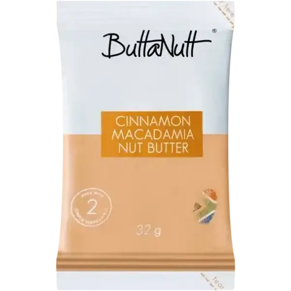 ButtaNutt Cinnamon Macadamia Nut Butter 32g