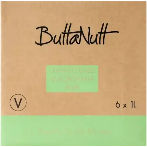 ButtaNutt Unsweetened Macadamia Milk 6 x 1L