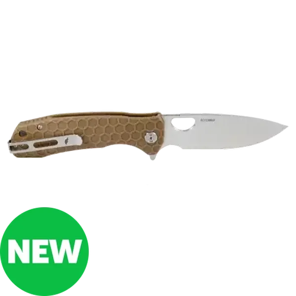 Honey Badger Tan Large Flipper Knife