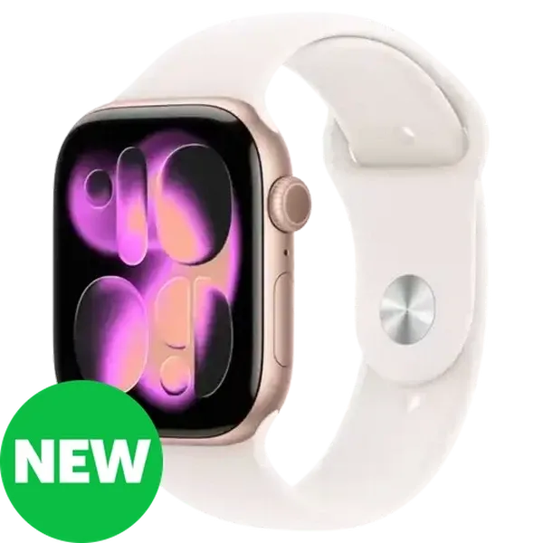 Apple Watch Series 11 GPS 42mm Rose Gold Aluminium Case with Light Blush Sport Band (S/M)