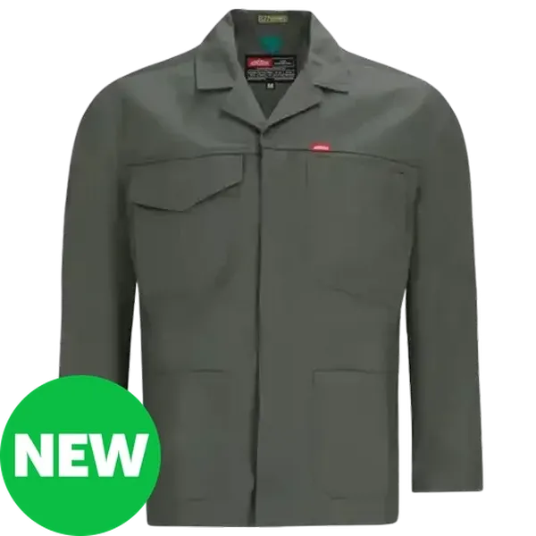 Jonsson Workwear Unisex Olive Versatex Work Jacket Large