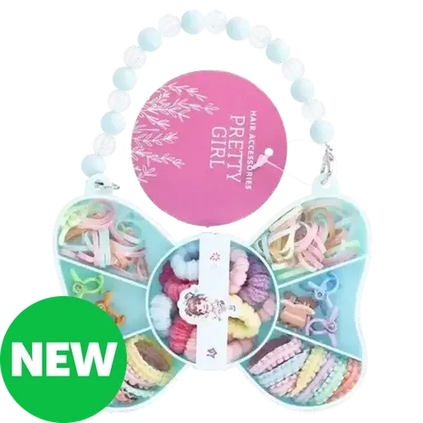 Pretty Girl Snowflake Elastic Set 100-Pack