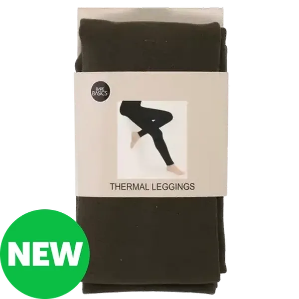 Bare Basics Ladies Olive Small/Medium Thermal Leggings