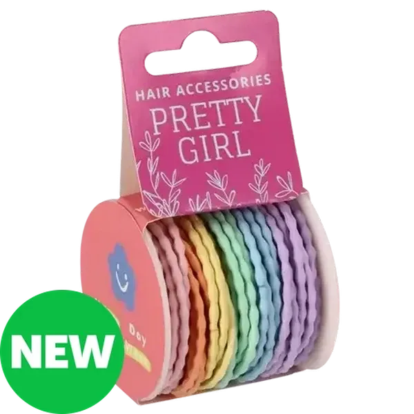 Pretty Girl Bubblegum Twist Elastic 30-Pack