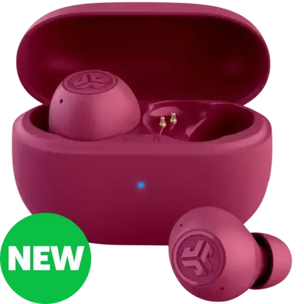 JLab Fuchsia GO Pop ANC True Wireless Earbuds