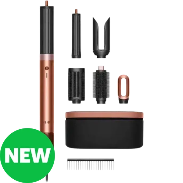Dyson Airwrap Coanda 2x Amber Silk & Pink Champagne Straight + Wavy Multistyler