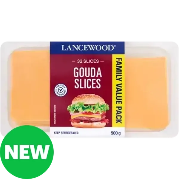 LANCEWOOD Gouda Cheese Slices 500g