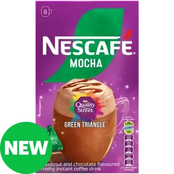 NESCAFÉ Quality Street Green Triangle Flavoured Instant Mocha 8 x 19g
