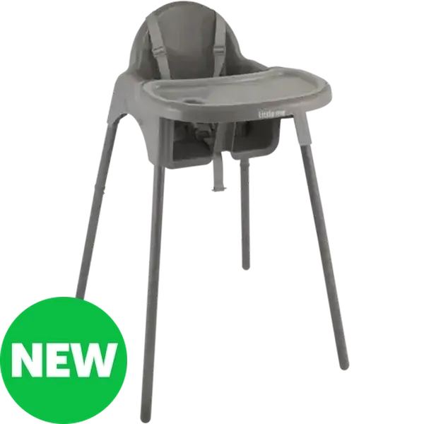 Little Me Grey 2-in-1 Basic High Chair