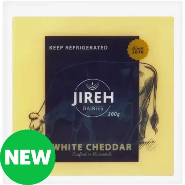 Jireh Dairies White Cheddar Cheese 200g