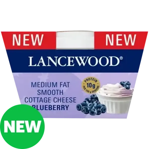 LANCEWOOD Blueberry Medium Fat Smooth Cottage Cheese 150g