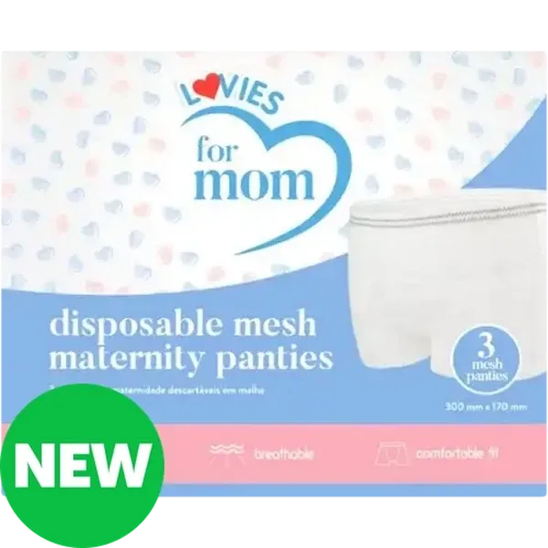 Lovies For Mom Disposable Mesh Maternity Panties 3 Pack