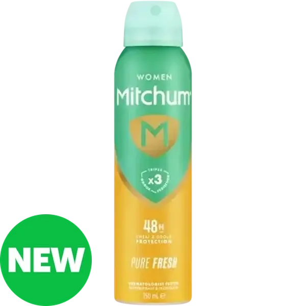 Mitchum Women Pure Fresh Antiperspirant & Deodorant Body Spray 150ml