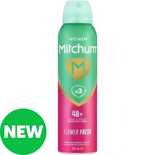 Mitchum Women Flower Fresh Antiperspirant & Deodorant Body Spray 150ml