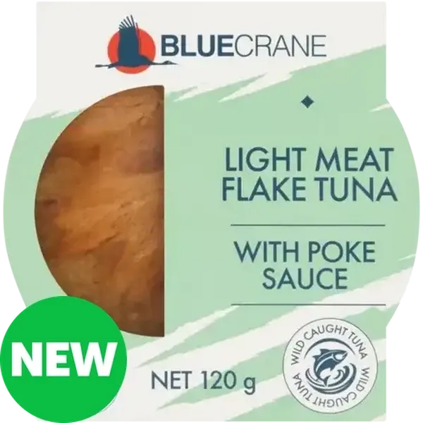 Blue Crane Light Meat Flake Tuna with Poke Sauce 120g