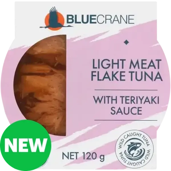 Blue Crane Light Meat Flake Tuna with Teriyaki Sauce 120g