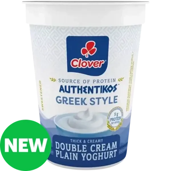 Clover Authentikos Greek Style Double Cream Plain Yoghurt 150g