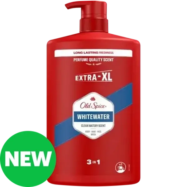 Old Spice Whitewater 3-in-1 Body, Hair & Face Wash 1L