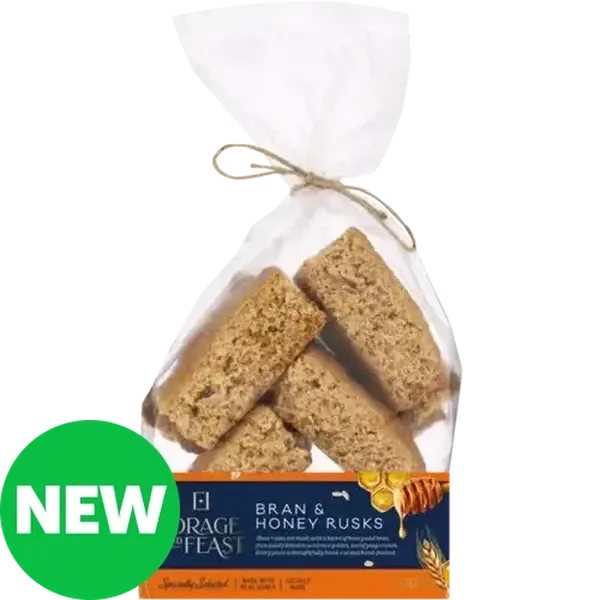 Forage And Feast Bran & Honey Rusks 400g