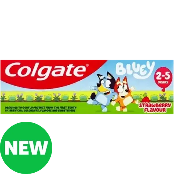 Colgate Bluey Strawberry Flavoured 2-5 Years Fluoride Toothpaste 50ml
