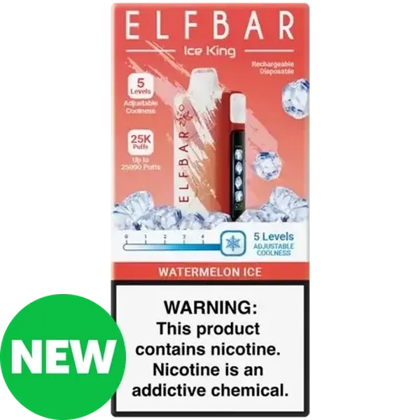 ELFBAR Ice King Watermelon Ice 5% Rechargeable Disposable Vape