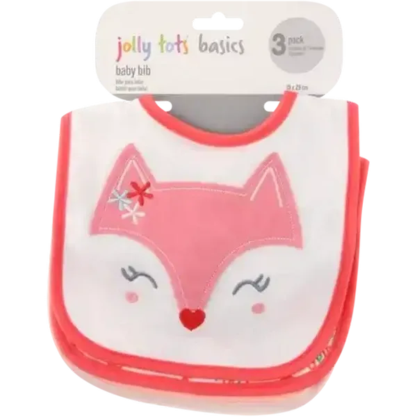 Jolly Tots Baby Bib 3 Pack 19 x 29cm
