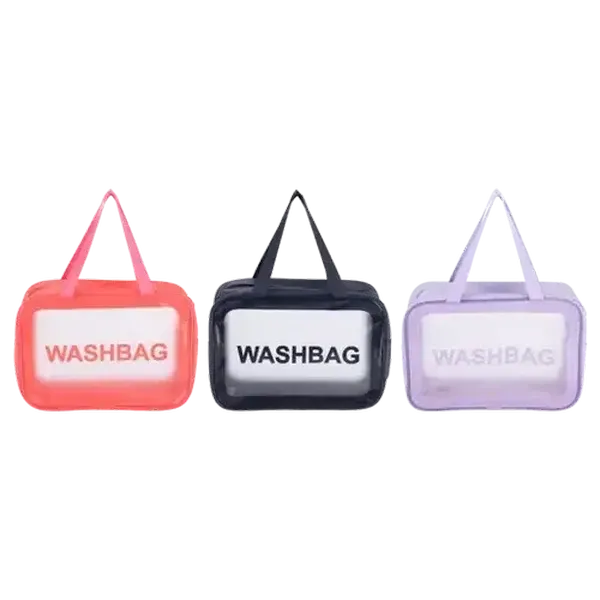 Transparent Large Toiletry Bag (Colour May Vary)