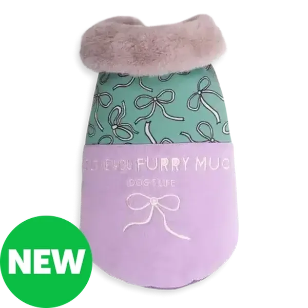 Dog's Life Lilac Love You Furry Much Pet Jacket Large