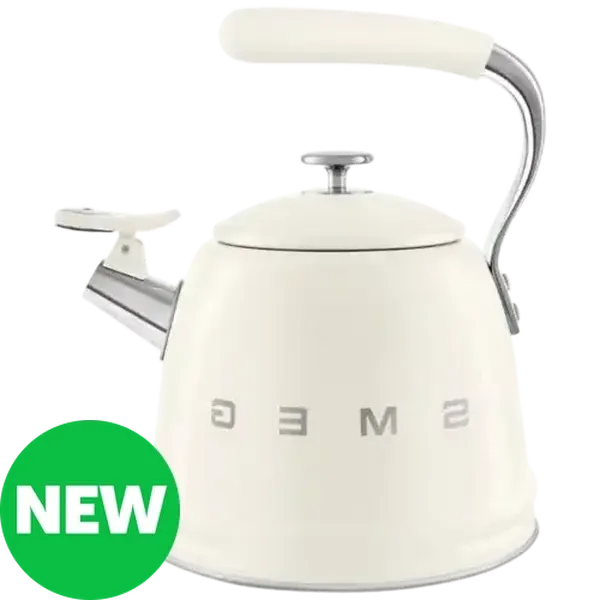 Smeg Cream Whistling Kettle 2.3L