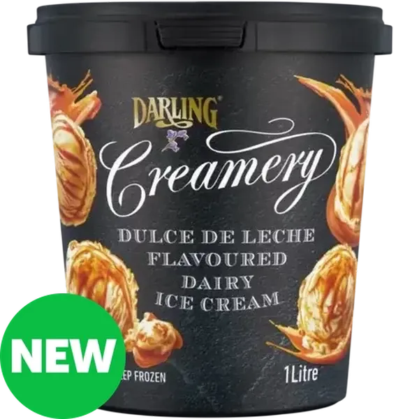 Darling Creamery Dulce de Leche Flavoured Dairy Ice Cream 1L
