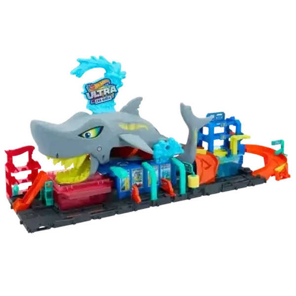 Hot Wheels City Ultra Shark Car Wash