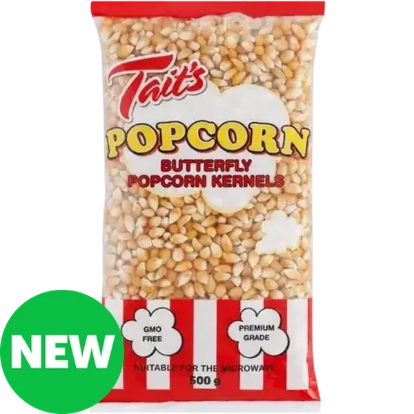 Tait's Butterfly Popcorn Kernels 500g